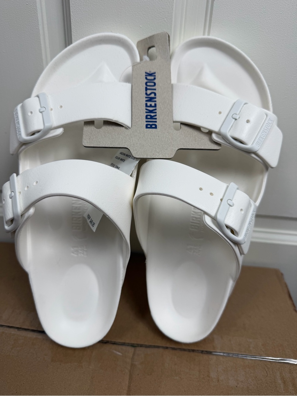 Birkenstock Arizona EVA Slide Sandals in White